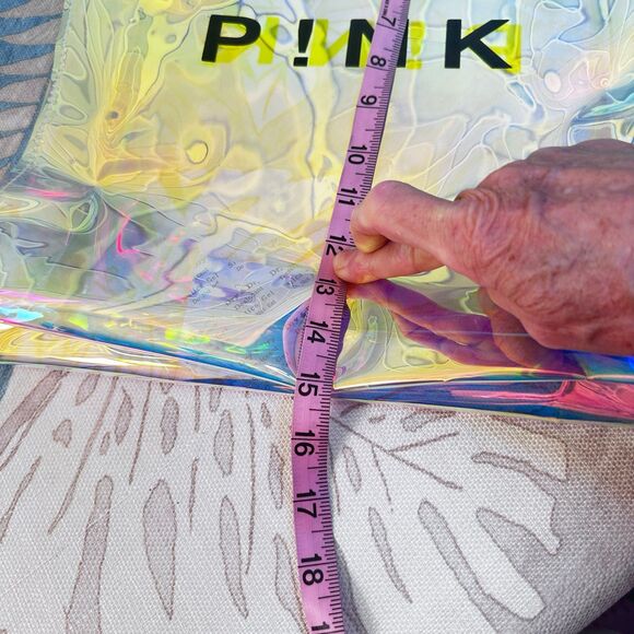 PINK Summer Carnival VIP  Tote Bag Iridescent PINK Tote Bag. - Picture 10 of 11